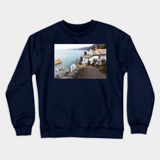 A Walk Down To Clovelly, Devon, England Crewneck Sweatshirt